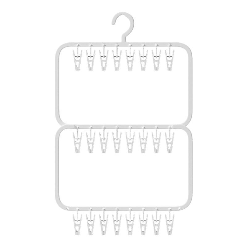 Baby Clothing Drying Rack - 新しいマルチクリップソックスハンガー多機能取り外し可能な乾燥ラック下着タオル靴下ベビー服を乾燥させるための省スペース