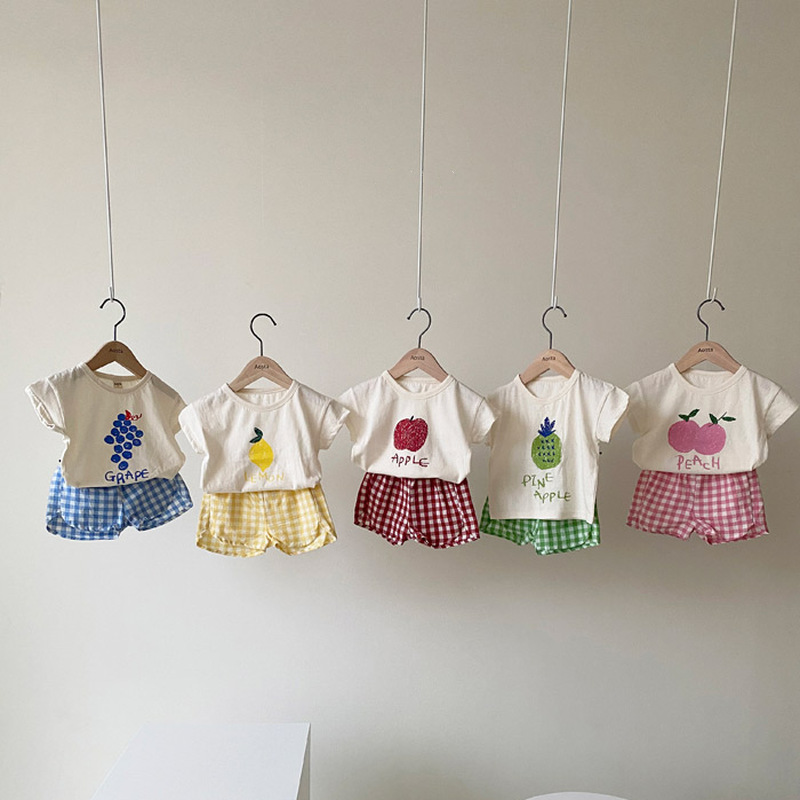 Baby Clothing For Sale - ベビーパジャマセット綿子供パジャマ幼児夏ノースリーブベビーナイトウェアパジャマ子供漫画ホームウェア服