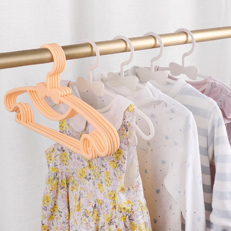 Baby Clothing Drying Rack - ベビーハンガー乾燥ラック 10 ピース/ロットポータブルプラスチックディスプレイハンガー子供服ハンガー衣類オーガナイザー子供用