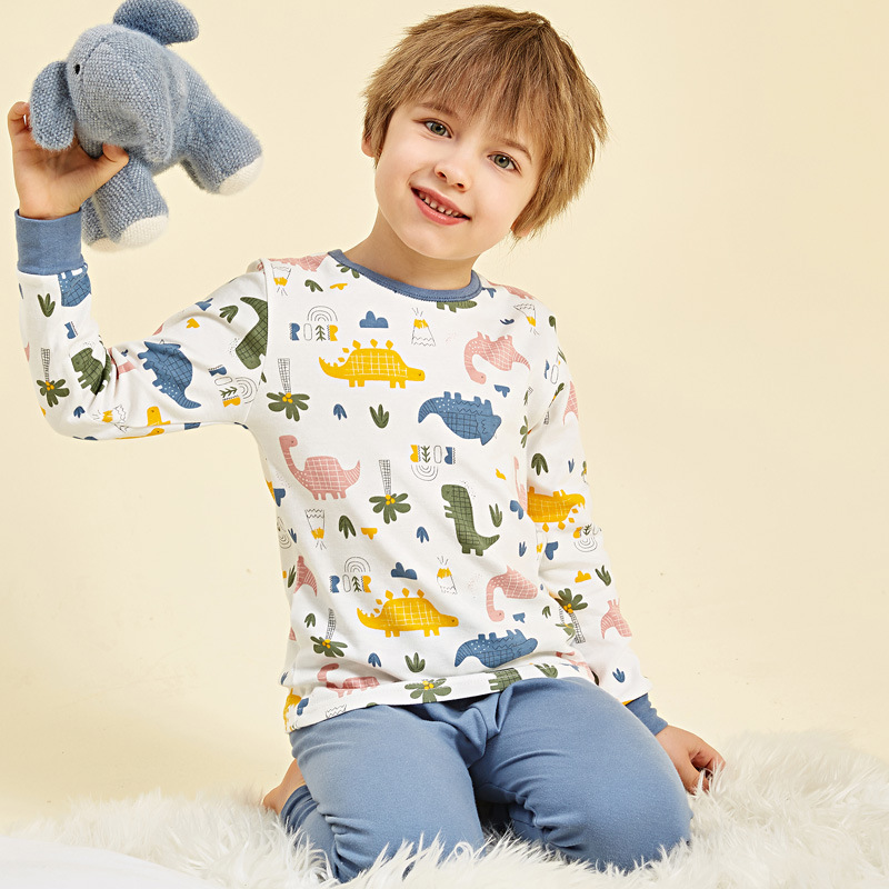 Baby Clothing Made In Usa - 純綿製の子供用秋服セット、男の子と女の子の秋用パンツ、暖かい下着、綿100％のベビーベースコート、pa