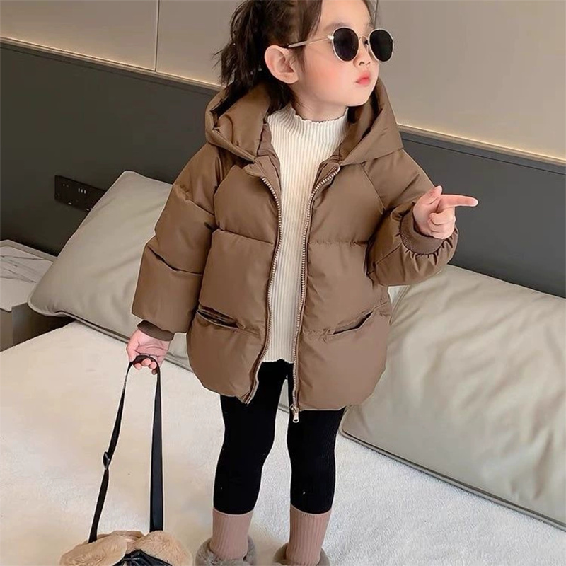Baby Clothing Dividers - 女の子用コットンコート、男の子用厚手フード付きジャケット、冬用暖かい服、秋の新作ベビーパーカー、キッズカジュアルファッションアウター、12-5歳