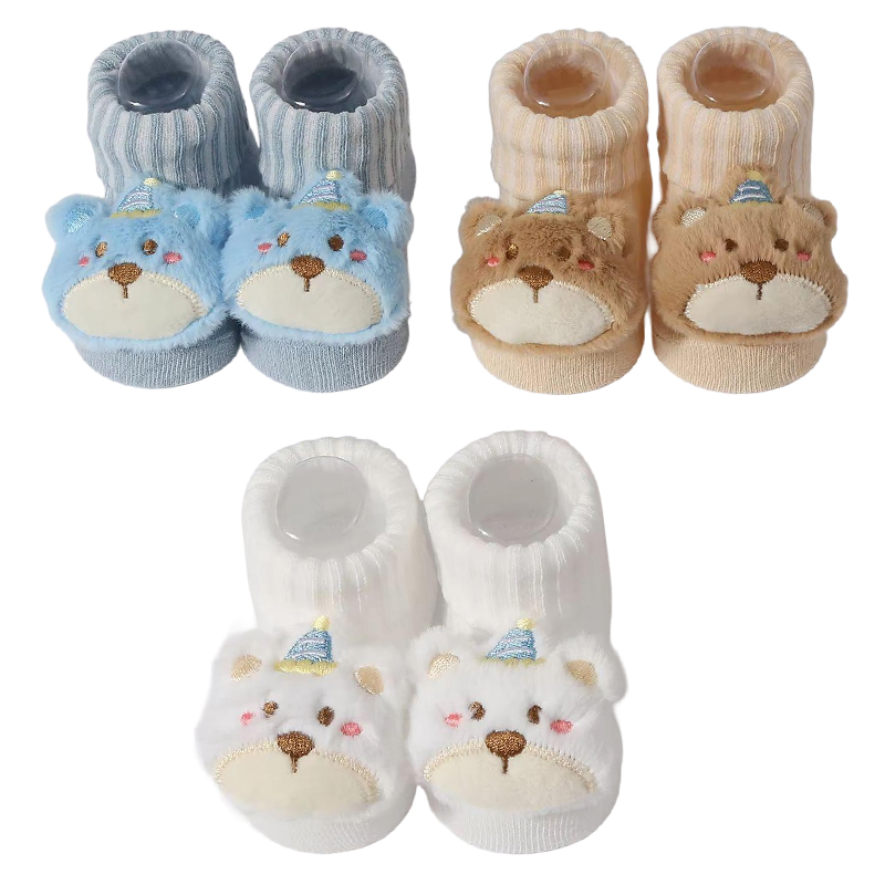 Baby Clothing Dividers - 3 ペア/セットベビーソックスガールズボーイズ新生児アクセサリー漫画動物キッズギフト服子供幼児のもの綿通気性靴下