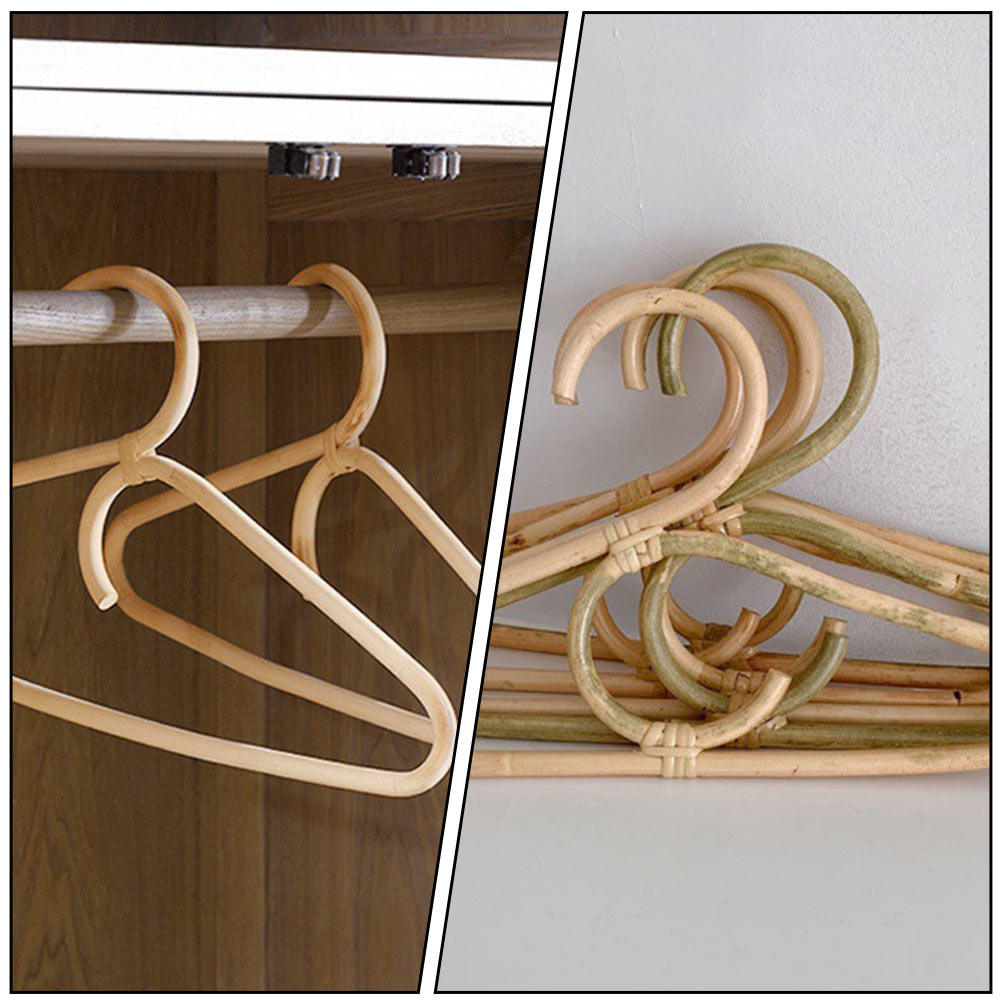 Baby Clothing Drying Rack - 1 個子供籐ハンガー標準サイズダブルフック​​ベビー服乾燥ラック子供服オーガナイザー家庭用品