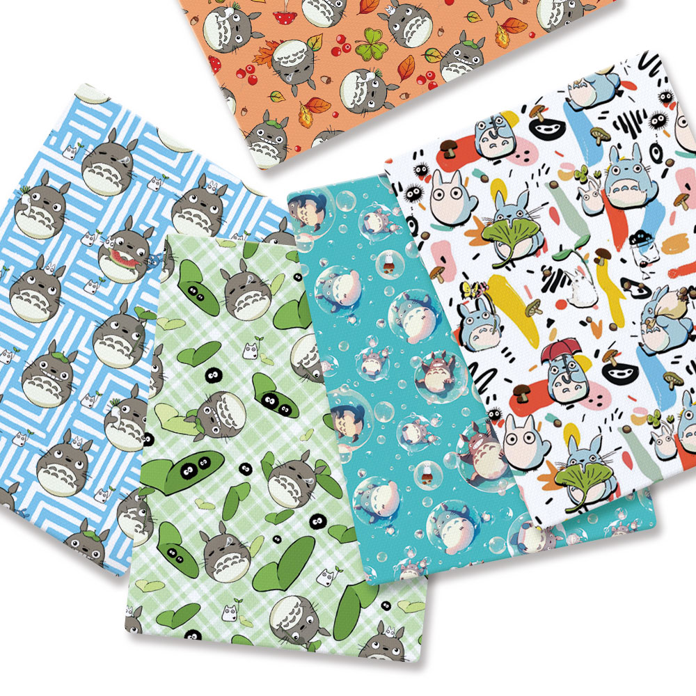Baby Clothing Japan - 140x50cm子供用漫画プリント生地,手作り縫製,パッチワーク,キルティング,ベビードレス,ホームシート,DIY