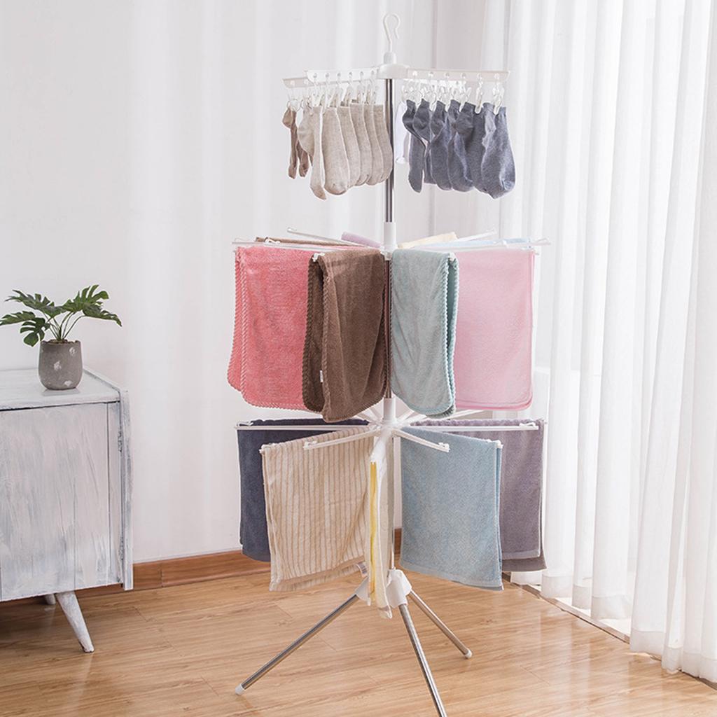 3段折りたたみ式乾燥ラック ステンレス製タオルスタンド自立式 - Baby Clothing Drying Rack のレビューと価格
