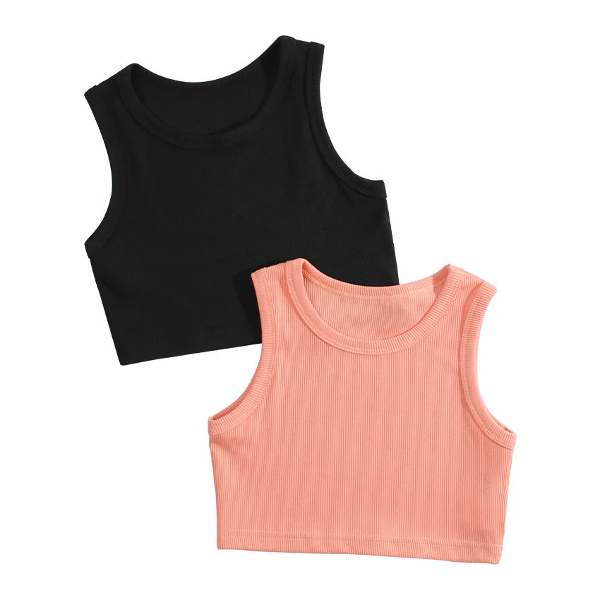 夏の女の子の下着ノースリーブシャツ子供のための Tシャツジャ - Baby Clothing For Sale のレビューと価格