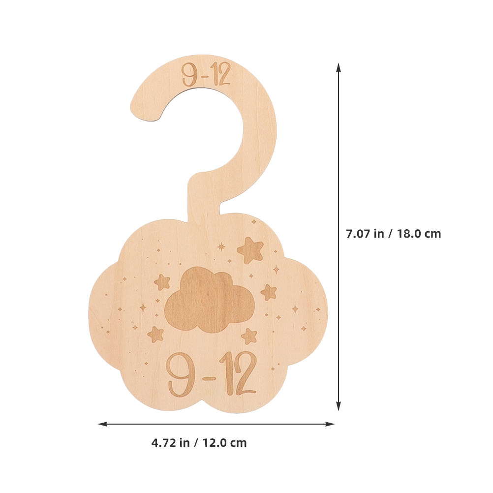 14個入り 木製ベビー服仕分け板 クラウドベアテーマ ベビー - Baby Clothing Dividers のレビューと価格