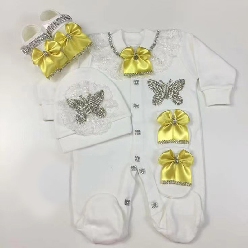 4点セット ウェルカムホーム ロンパース ベビー服 名入れ  - Baby Clothing Name のレビューと価格