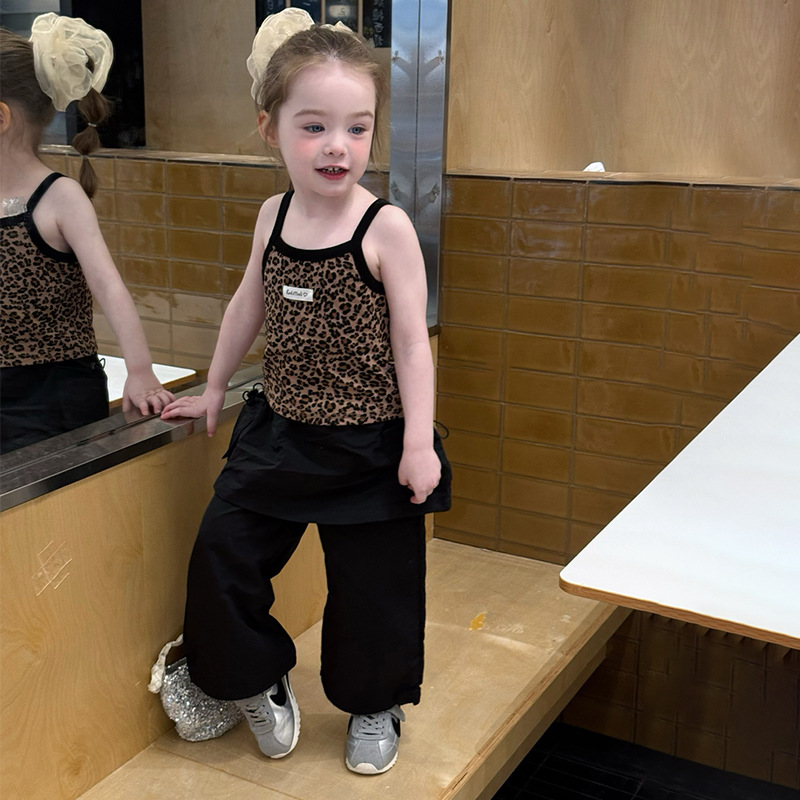 ブティック2026夏新作キッズ服 レオパード柄ベスト ホルタ - Baby Clothing For Sale のレビューと価格