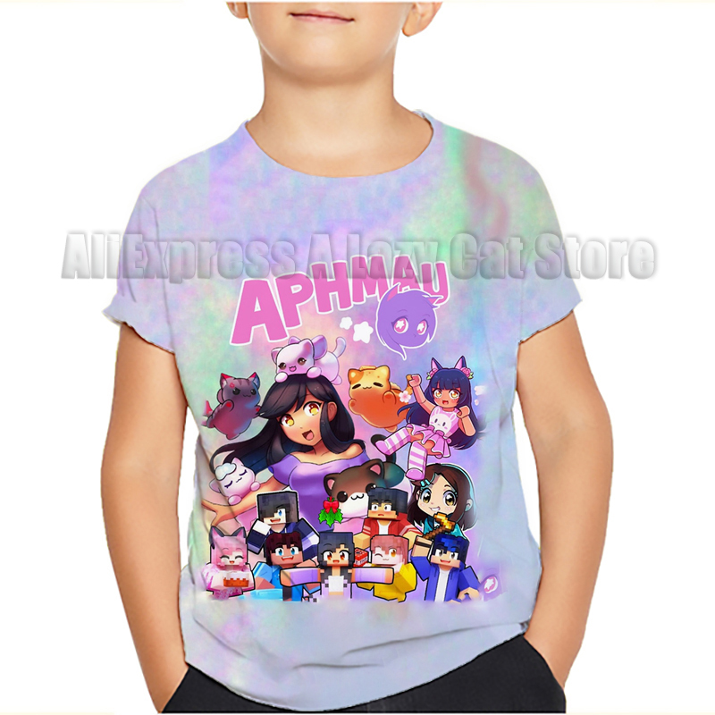Aphmau-子供用Tシャツ,漫画のTシャツ,男の子と女の子 - Baby Clothing Dividers のレビューと価格