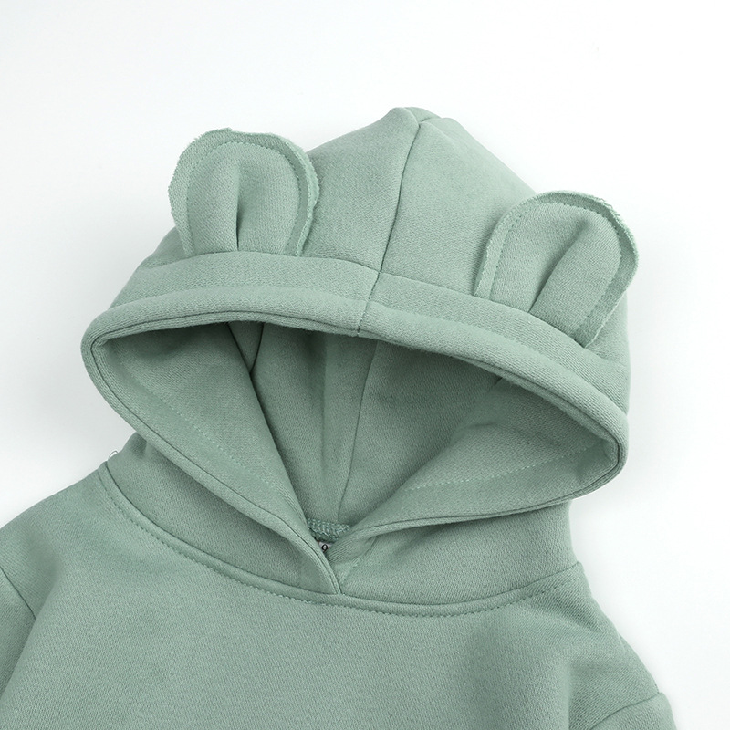 子供のための刺繍されたクマのフーディ,パーソナライズされた名 - Baby Clothing Name のレビューと価格