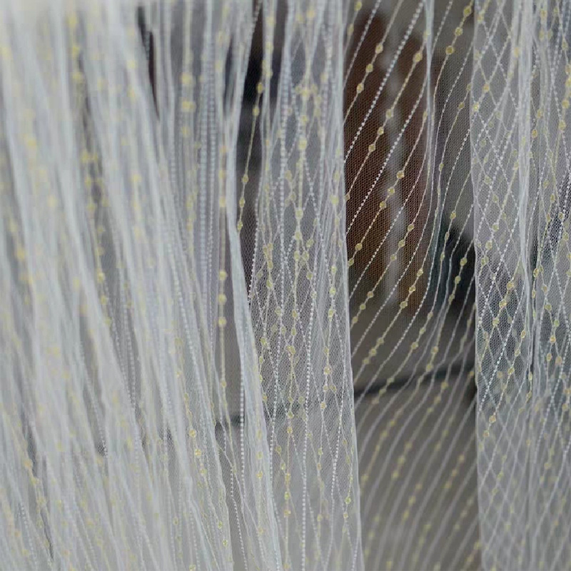 金糸ジャカードガーゼレースレース生地衣類アクセサリー刺繍ガー - Baby Clothing Made In Usa のレビューと価格