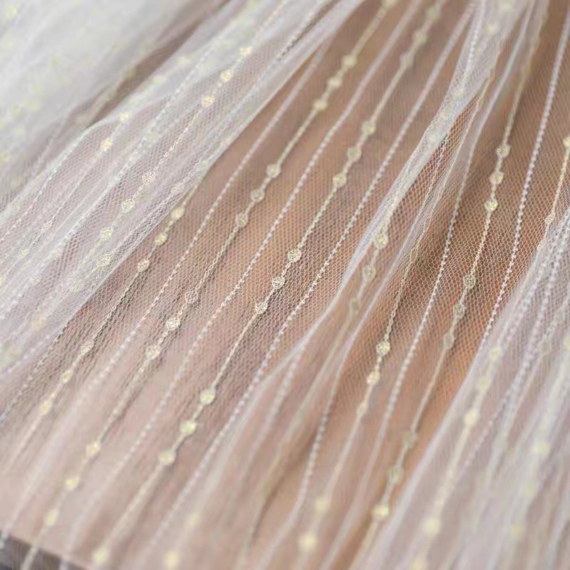 金糸ジャカードガーゼレースレース生地衣類アクセサリー刺繍ガー - Baby Clothing Made In Usa のレビューと価格