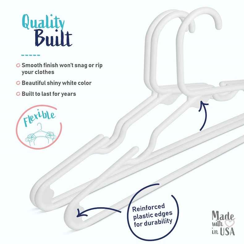 20個セット - 子供用プラスチックハンガー、ベビーハンガー - Baby Clothing Wardrobe のレビューと価格