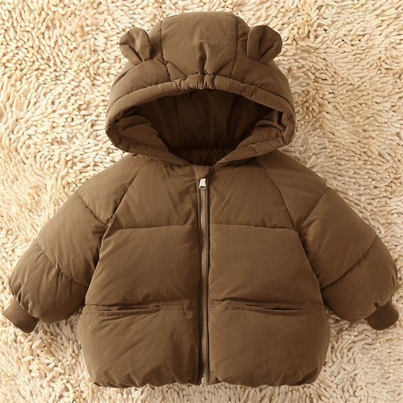 女の子用コットンコート、男の子用厚手フード付きジャケット、冬 - Baby Clothing Dividers のレビューと価格