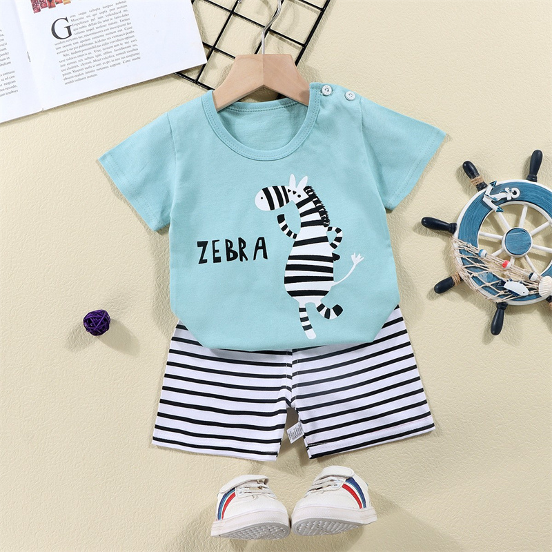 綿 Tシャツ + ショーツ 2 ピーストラックスーツセット子 - Baby Clothing Dividers のレビューと価格