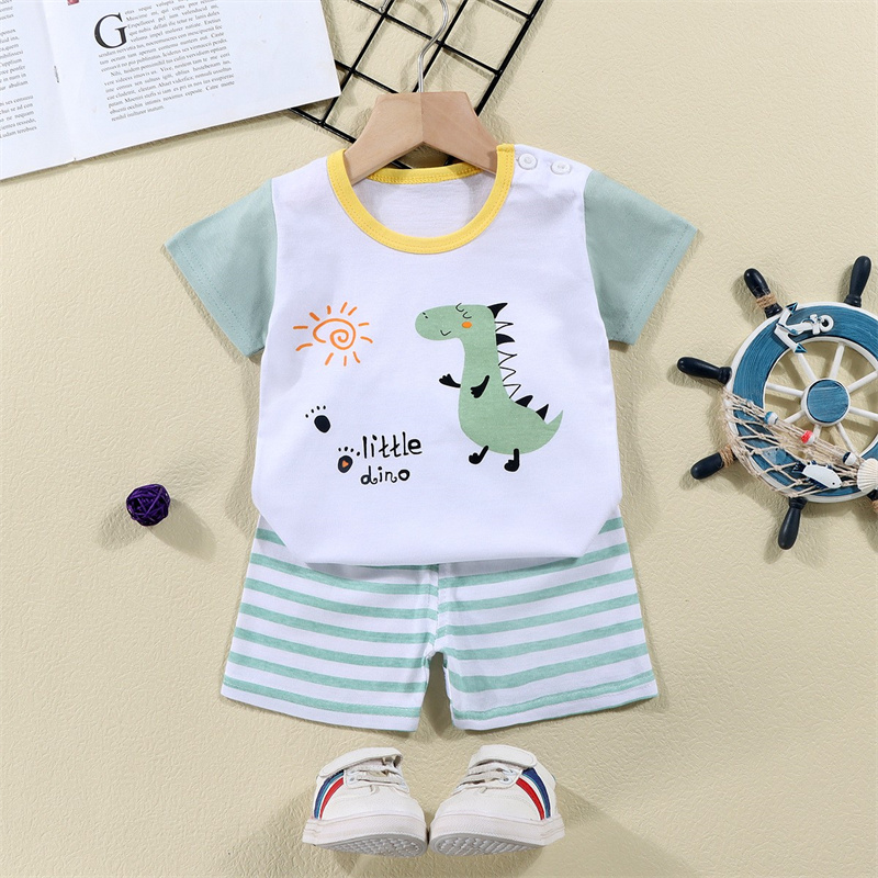 綿 Tシャツ + ショーツ 2 ピーストラックスーツセット子 - Baby Clothing Dividers のレビューと価格