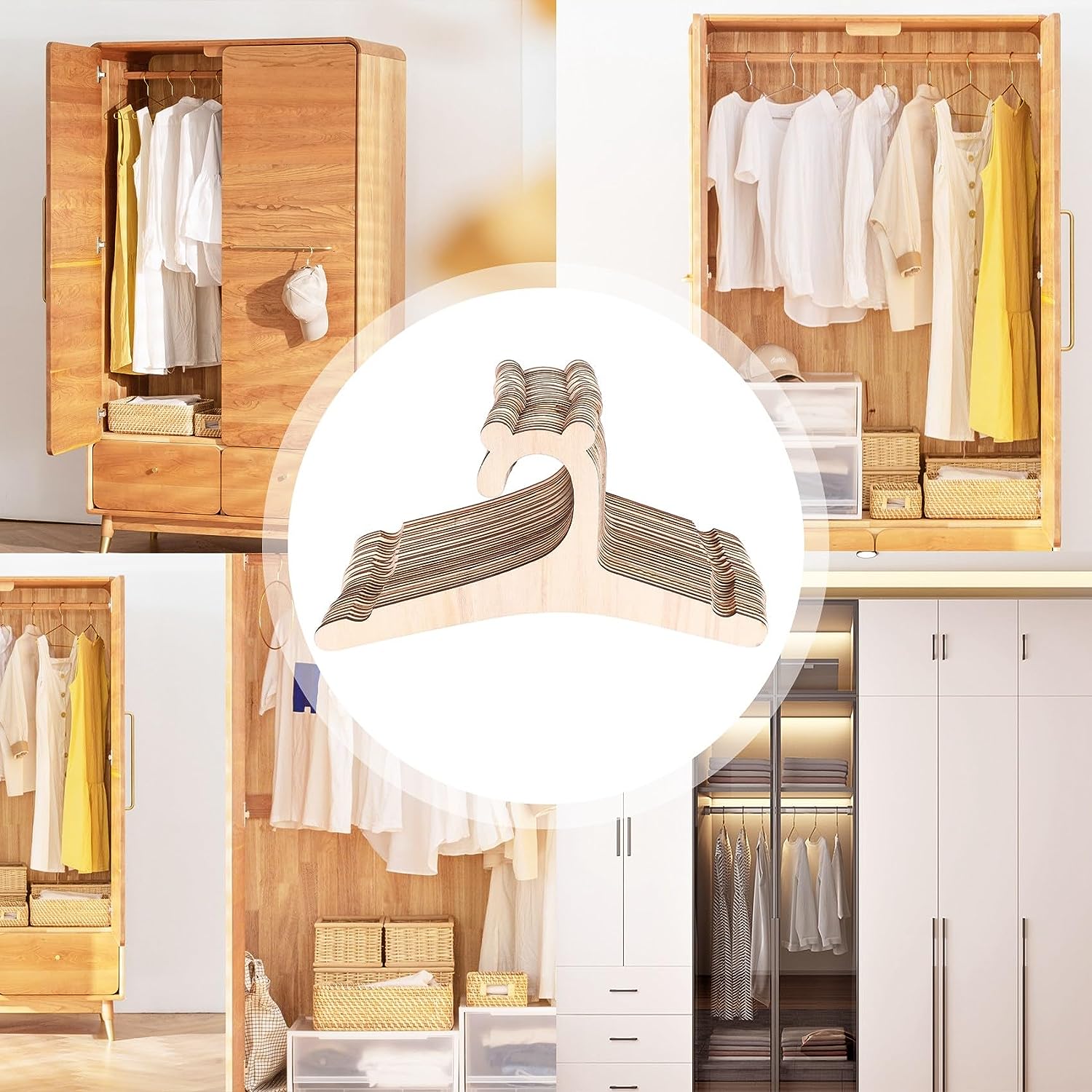 20 個ベビー服ラック木製子供服ハンガーかわいいクマ乾燥ハン - Baby Clothing Drying Rack のレビューと価格