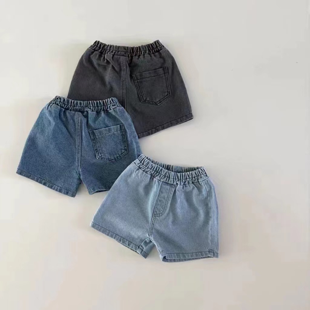 男の子と女の子のためのデニムショーツ,子供のための新しい無地 - Baby Clothing Dividers のレビューと価格