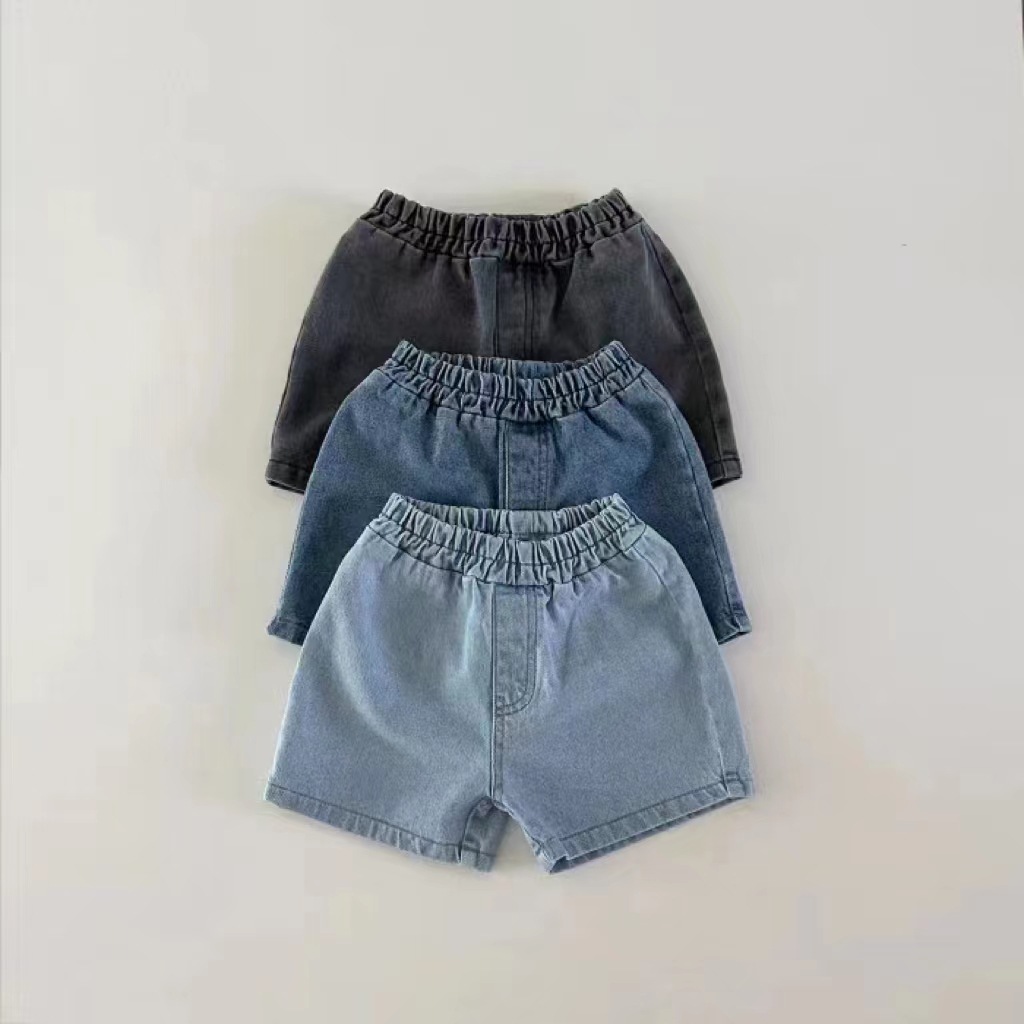 男の子と女の子のためのデニムショーツ,子供のための新しい無地 - Baby Clothing Dividers のレビューと価格