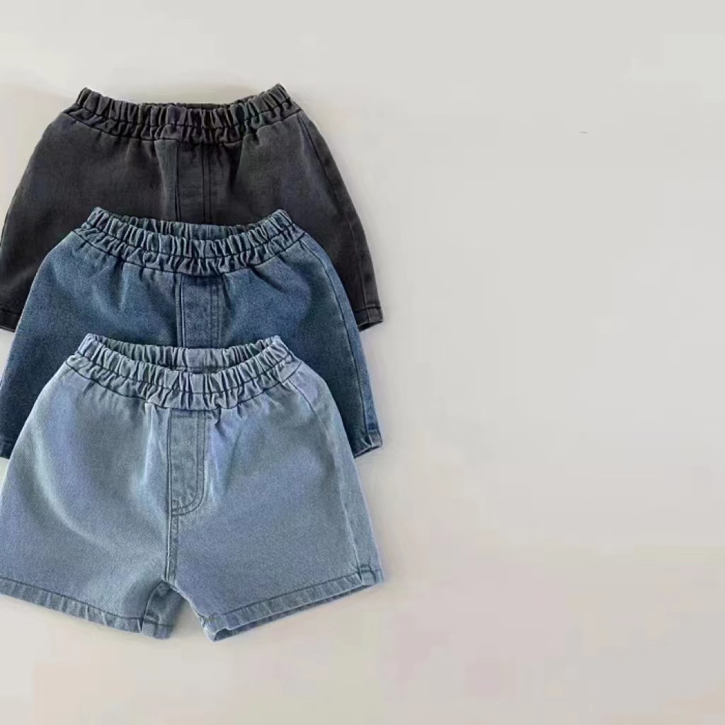 男の子と女の子のためのデニムショーツ,子供のための新しい無地 - Baby Clothing Dividers のレビューと価格