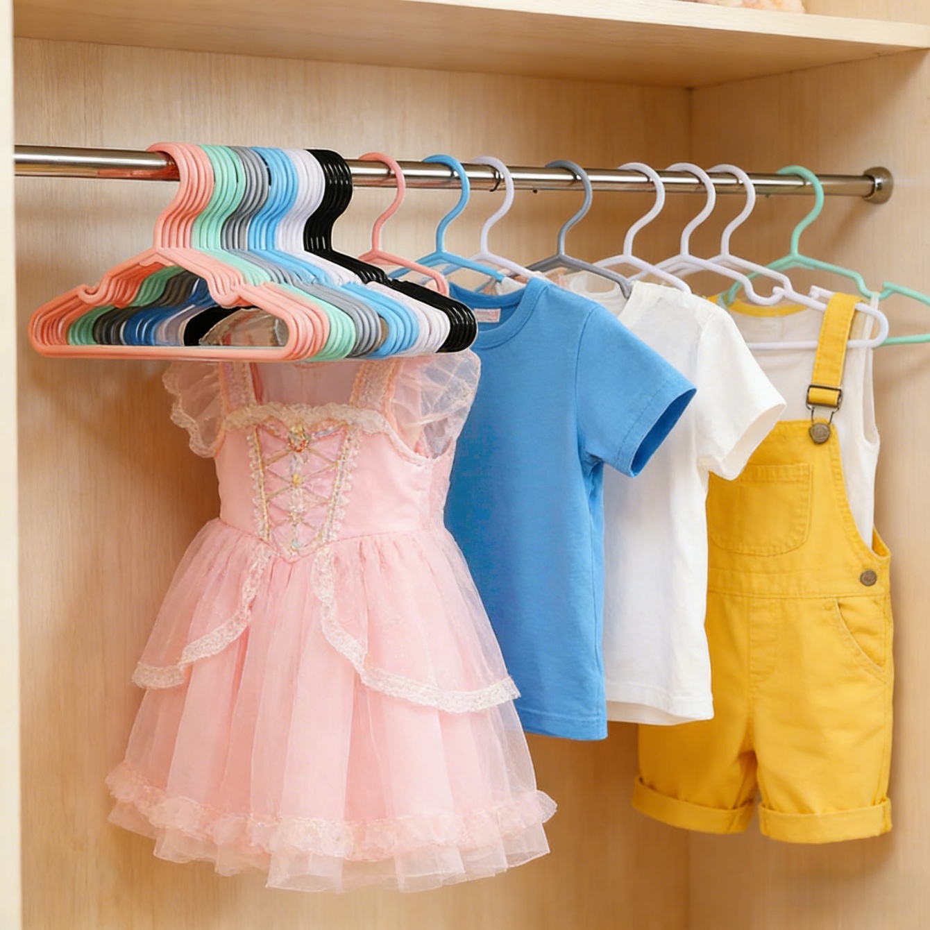 10/20個の滑り止めハンガー、幼児と子供用、耐久性のあるプ - Baby Clothing Wardrobe のレビューと価格