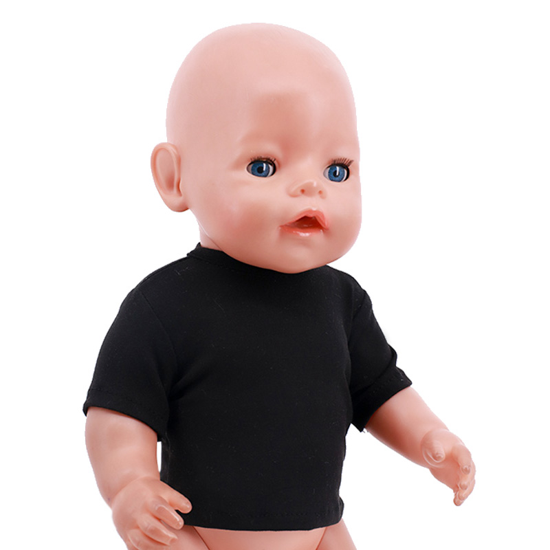 人形服夏 Tシャツ純粋な綿半袖手作り無地服 16-18 イン - Baby Clothing Dividers のレビューと価格