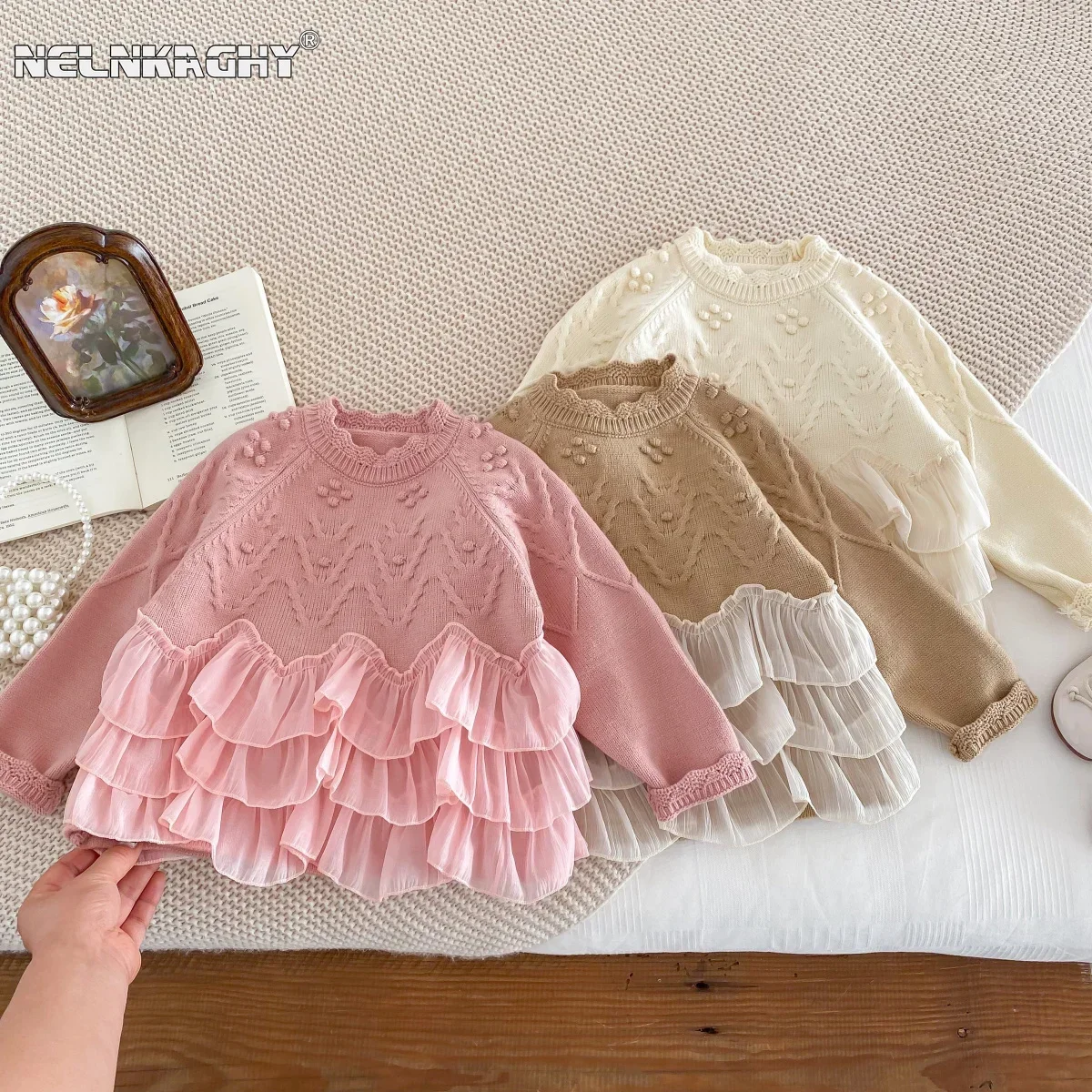 2025 春キッズベビーガールズファッショントップセーター  - Baby Clothing Japan のレビューと価格