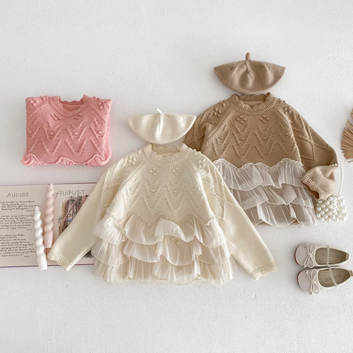 2025 春キッズベビーガールズファッショントップセーター  - Baby Clothing Japan のレビューと価格