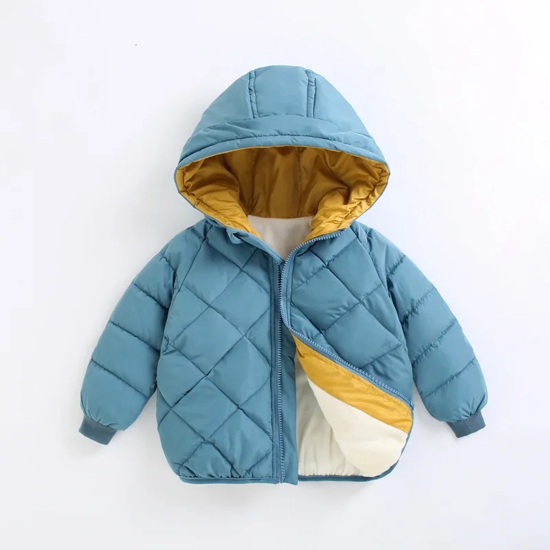 カジュアルベビーガールズ冬服キッズライトダウンコートフード付 - Baby Clothing Dividers のレビューと価格