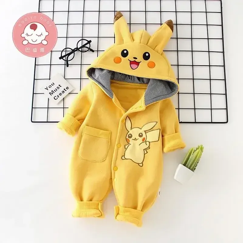 漫画ポケットモンスターベビーパジャマ新生児かわいい冬長袖子供 - Baby Clothing Japan のレビューと価格