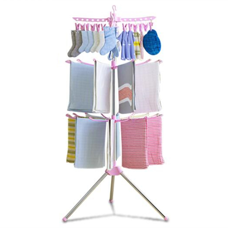 クリップ付きポータブルベビー服乾燥ラック、折りたたみ式三脚洗 - Baby Clothing Drying Rack のレビューと価格
