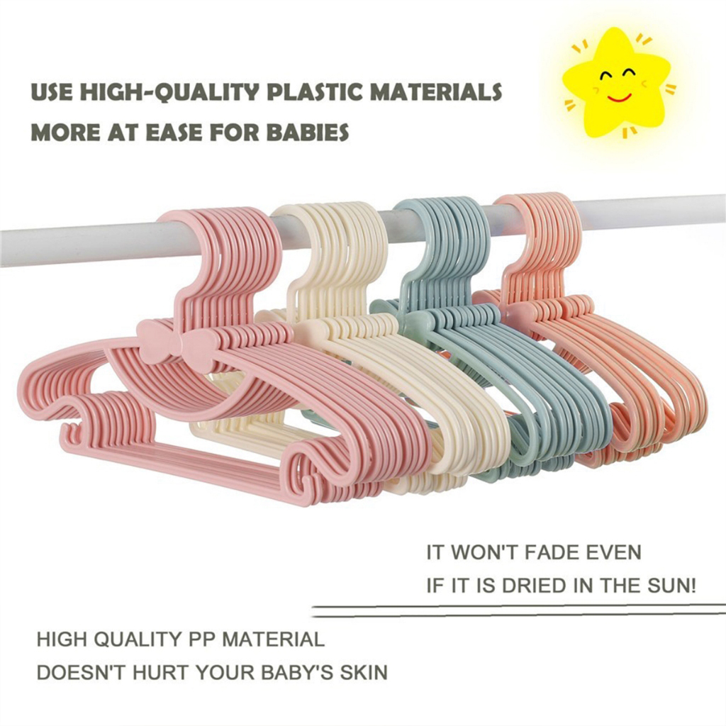 12 個のベビーキッズ服ハンガーセット耐久性のある滑り止め衣 - Baby Clothing Display のレビューと価格
