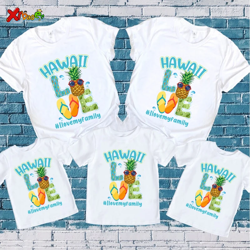 ハワイ誕生日シャツ家族夏休みマッチング衣装マッチング Tシャ - Baby Clothing Hawaii のレビューと価格