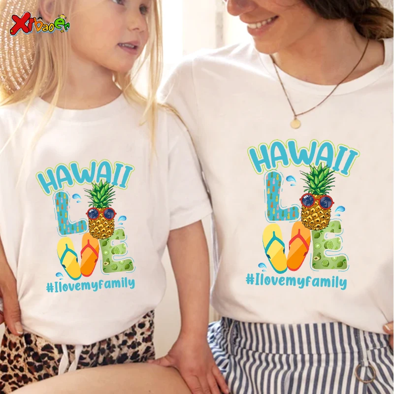 ハワイ誕生日シャツ家族夏休みマッチング衣装マッチング Tシャ - Baby Clothing Hawaii のレビューと価格