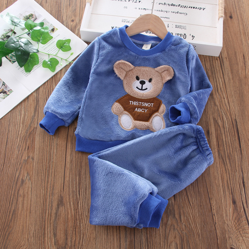 新しい冬の赤ちゃん女の子男の子ホームウェアセット秋のファッシ - Baby Clothing Dividers のレビューと価格